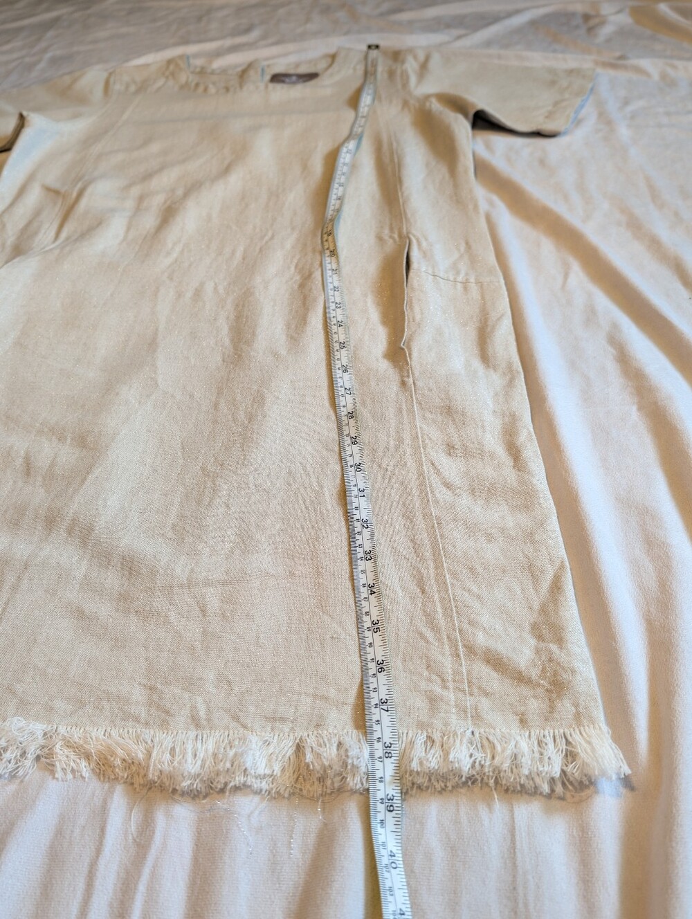 Crown Linen Designs 100% Linen with glitter Dress size small - Picture 8 of 10